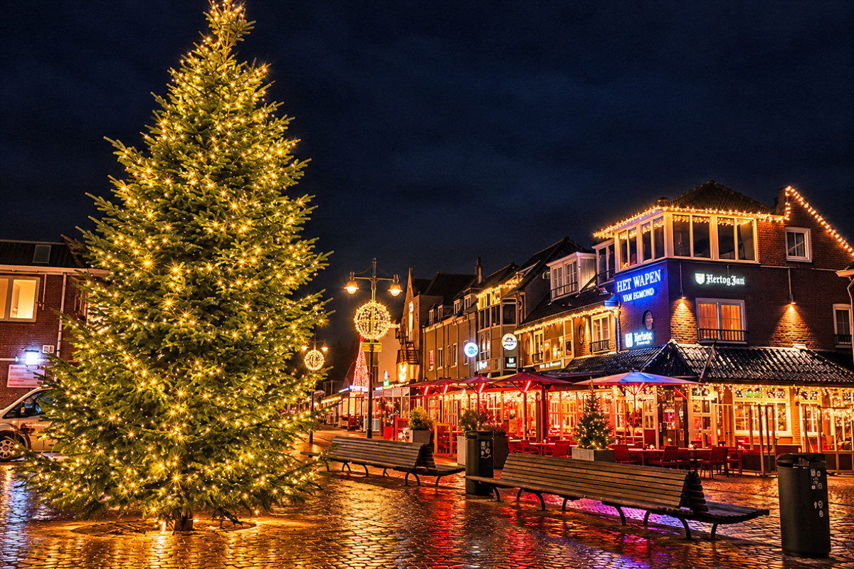 Weihnachts-Shopping-Wochenende in Egmond aan Zee